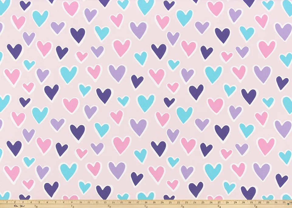 Paper Hearts Bella Fabric By Premier Prints