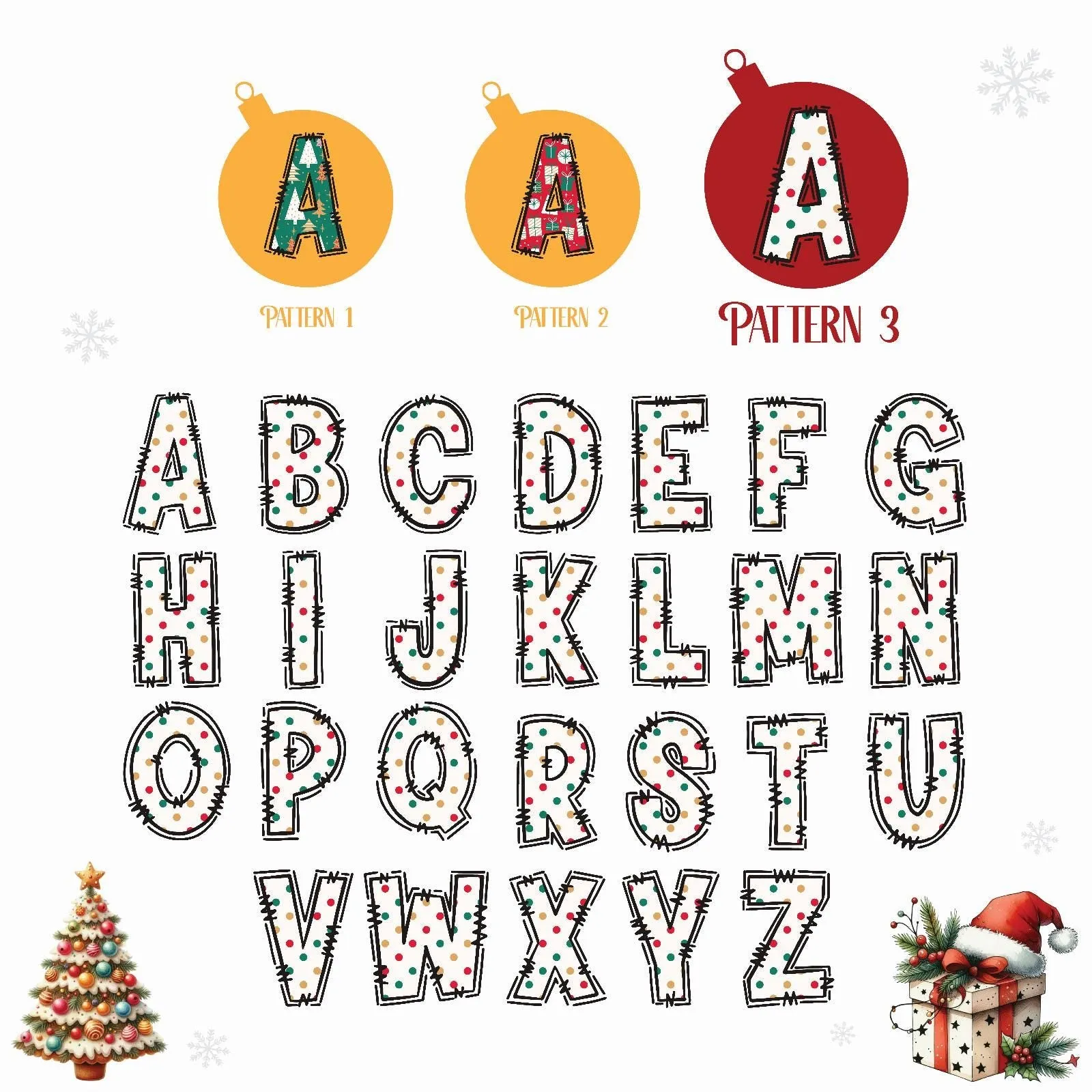Personalized Christmas Mrs. Name Cotton Canvas Tote Bag Custom Xmas Name Holiday Gift Bag Custom Christmas Alphabet Tote Bag (CT1006)