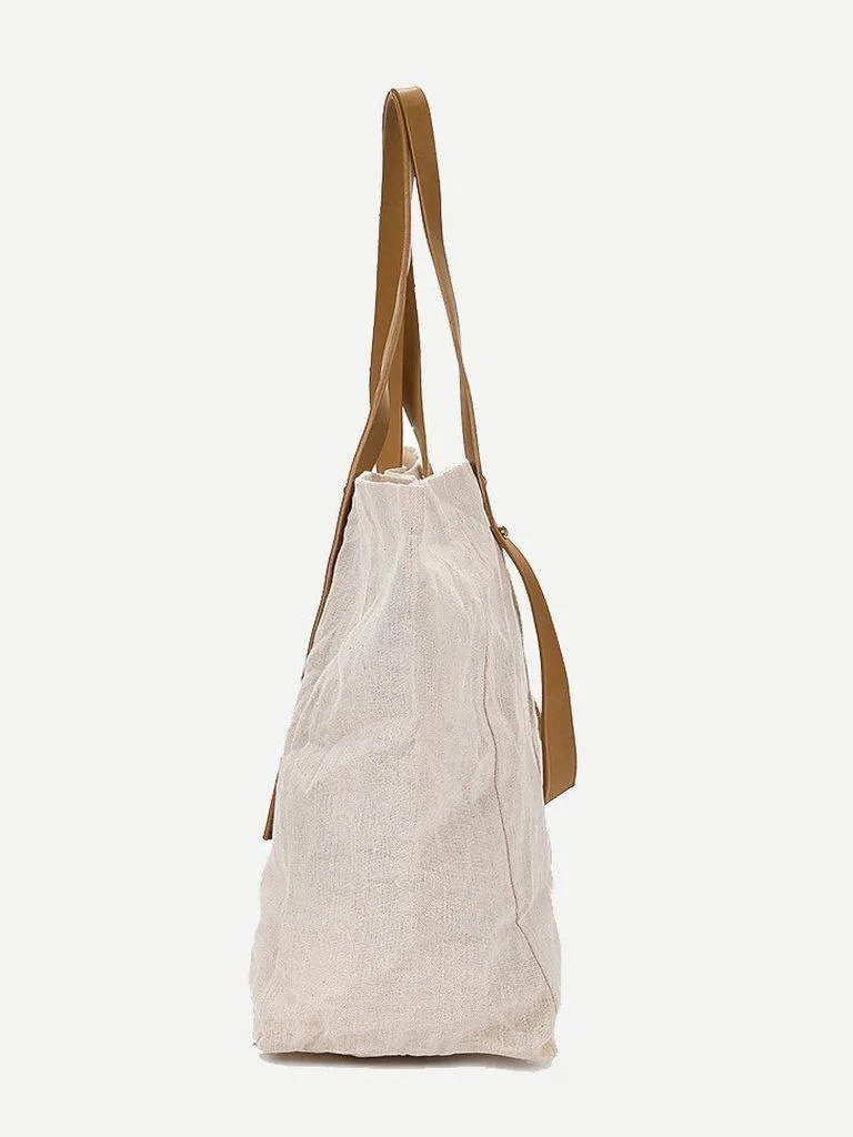 Pineapple Print Tote Bag