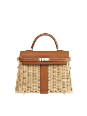 Rattan Tote Bag