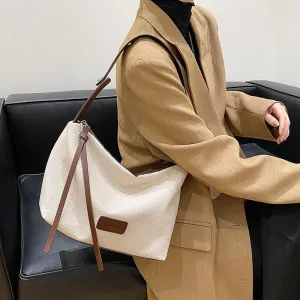 Retro Soft PU Leather Small Armpit Bags for Women 2021 Winter Luxury Simple Style Lady Shoulder Purses and Handbags