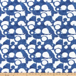 Revolve Commodore Blue Slub Canvas Fabric By Premier Prints