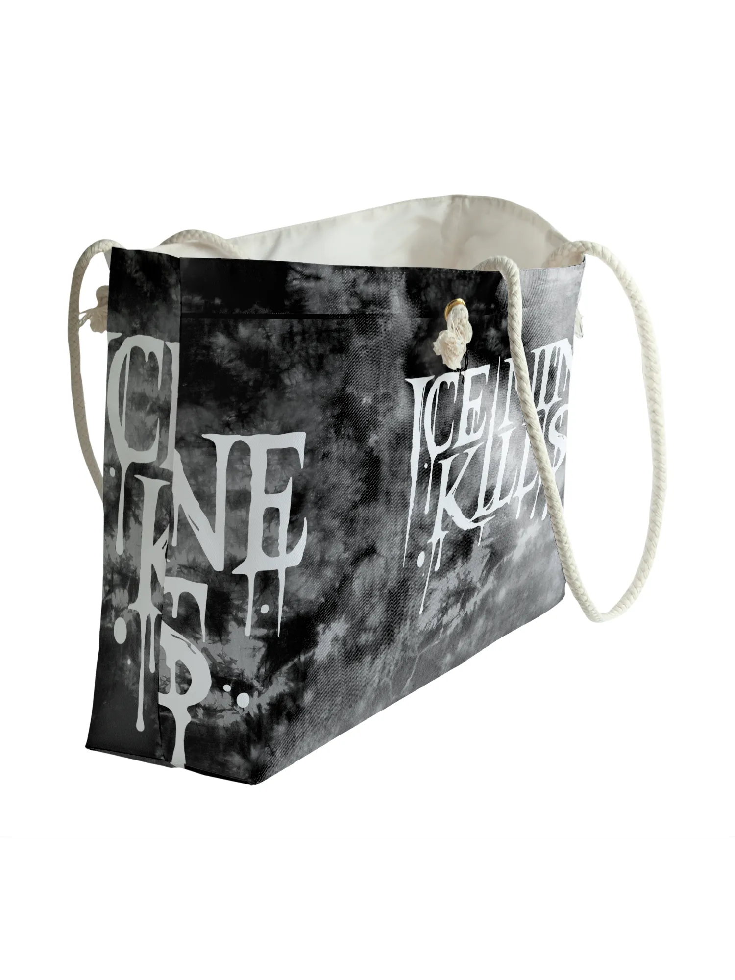 Rocksax Ice Nine Kills Rope Handled Beach Bag - Drippy Logo