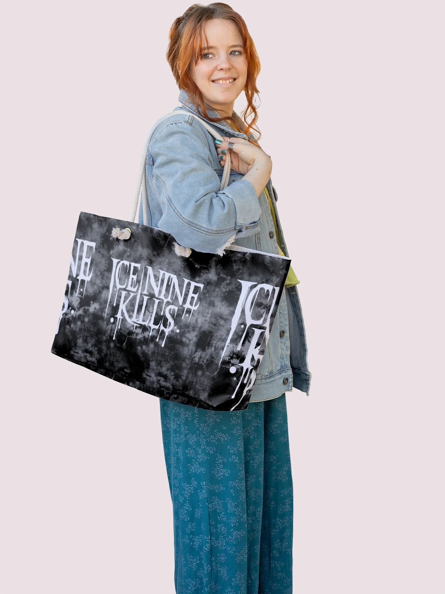 Rocksax Ice Nine Kills Rope Handled Beach Bag - Drippy Logo