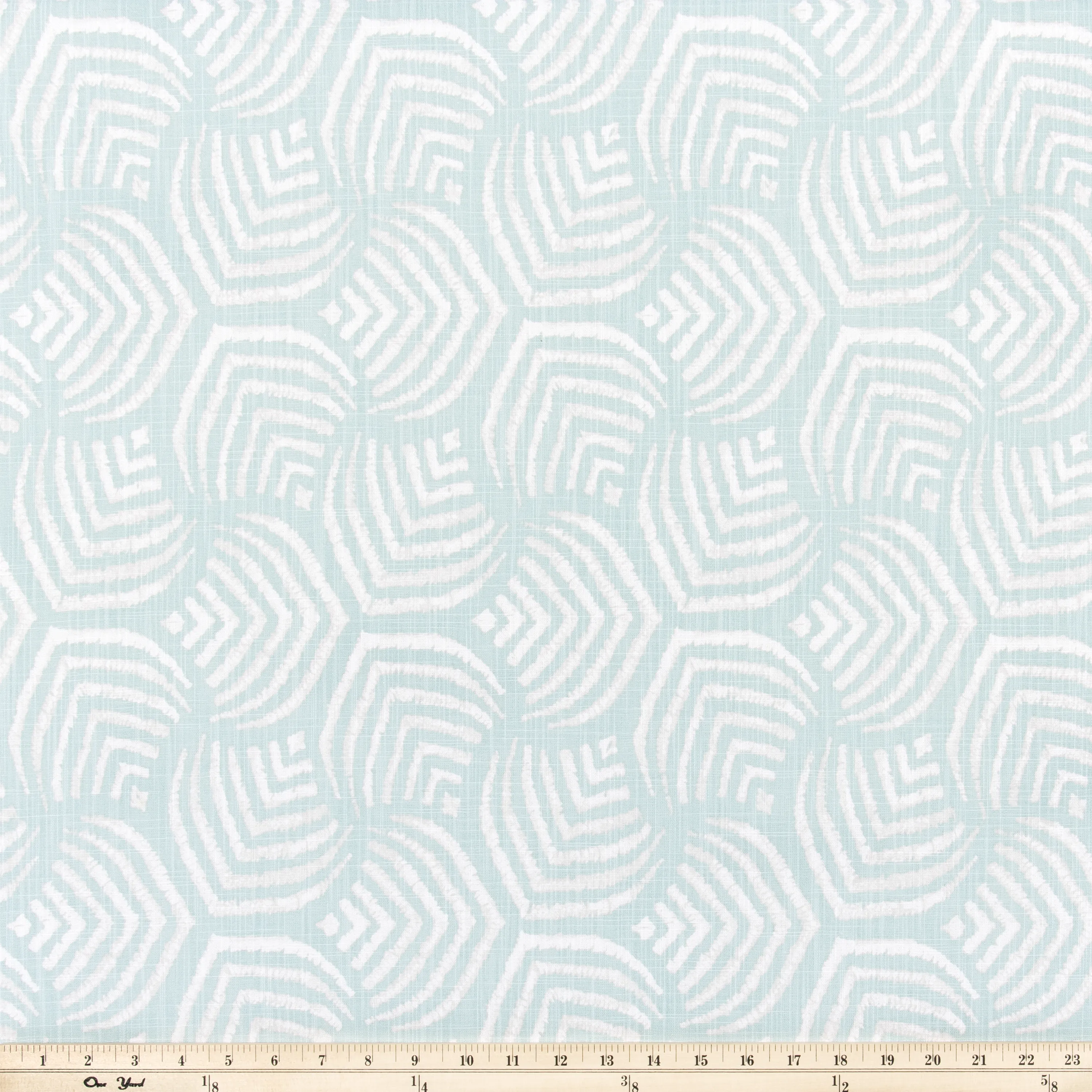 Sea Jewel Blue Haze Slub Canvas Fabric By Premier Prints