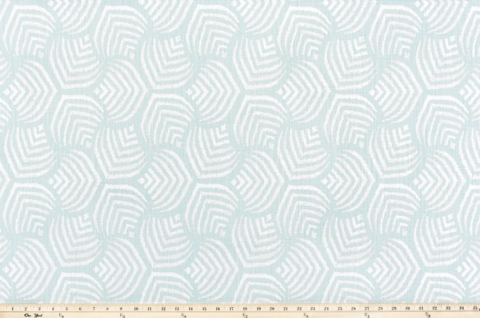 Sea Jewel Blue Haze Slub Canvas Fabric By Premier Prints