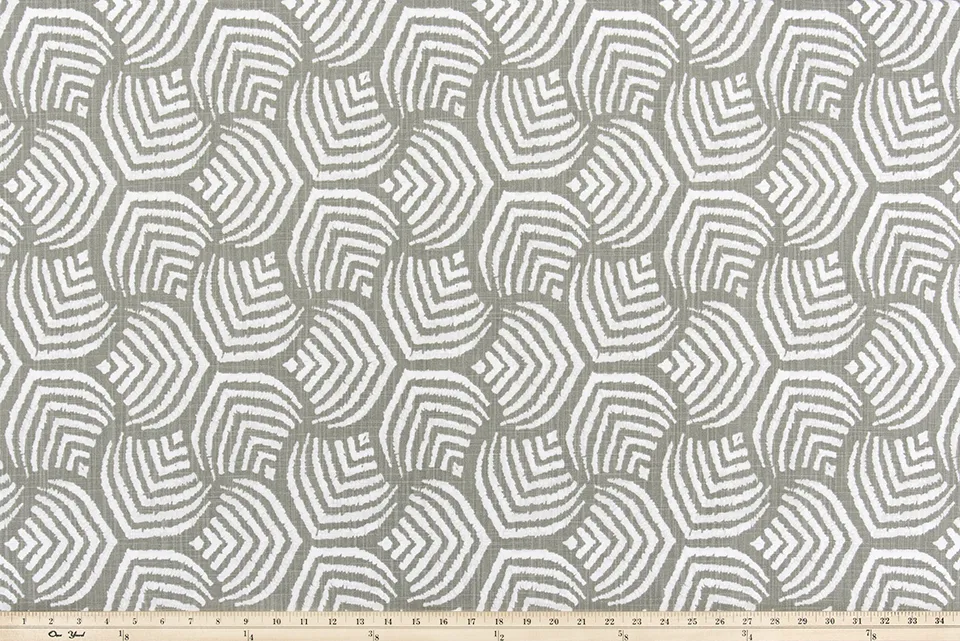 Sea Jewel Warm Stone Slub Canvas Fabric By Premier Prints