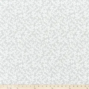 Sea Tumble French Grey Slub Canvas Fabric By Premier Prints