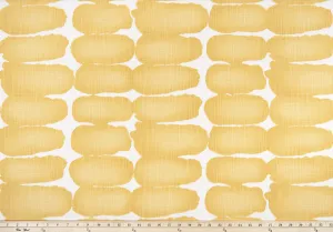 Shibori Dot Brazilian Yellow Slub Canvas Fabric By Premier Prints