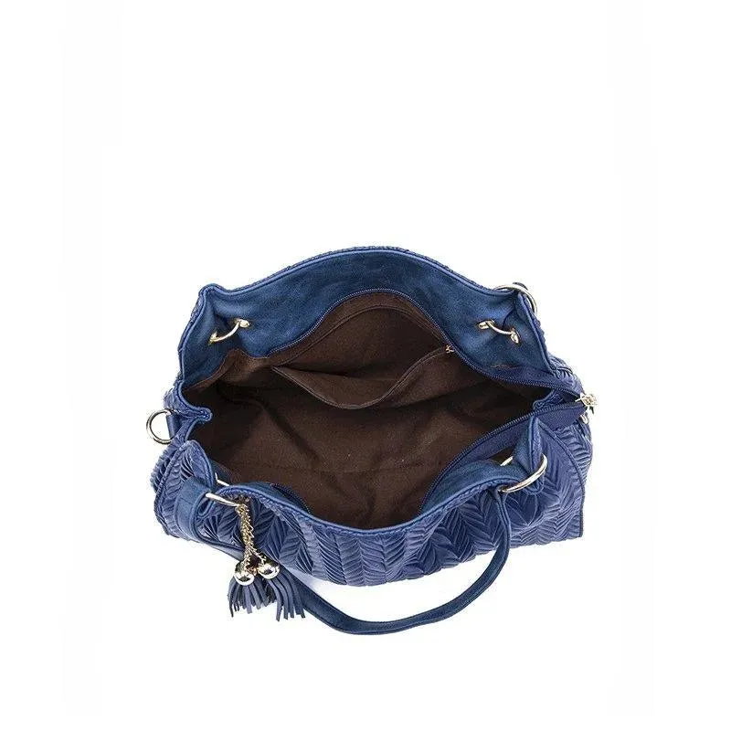 Shoulder Strap Tassel Tote Bag Set