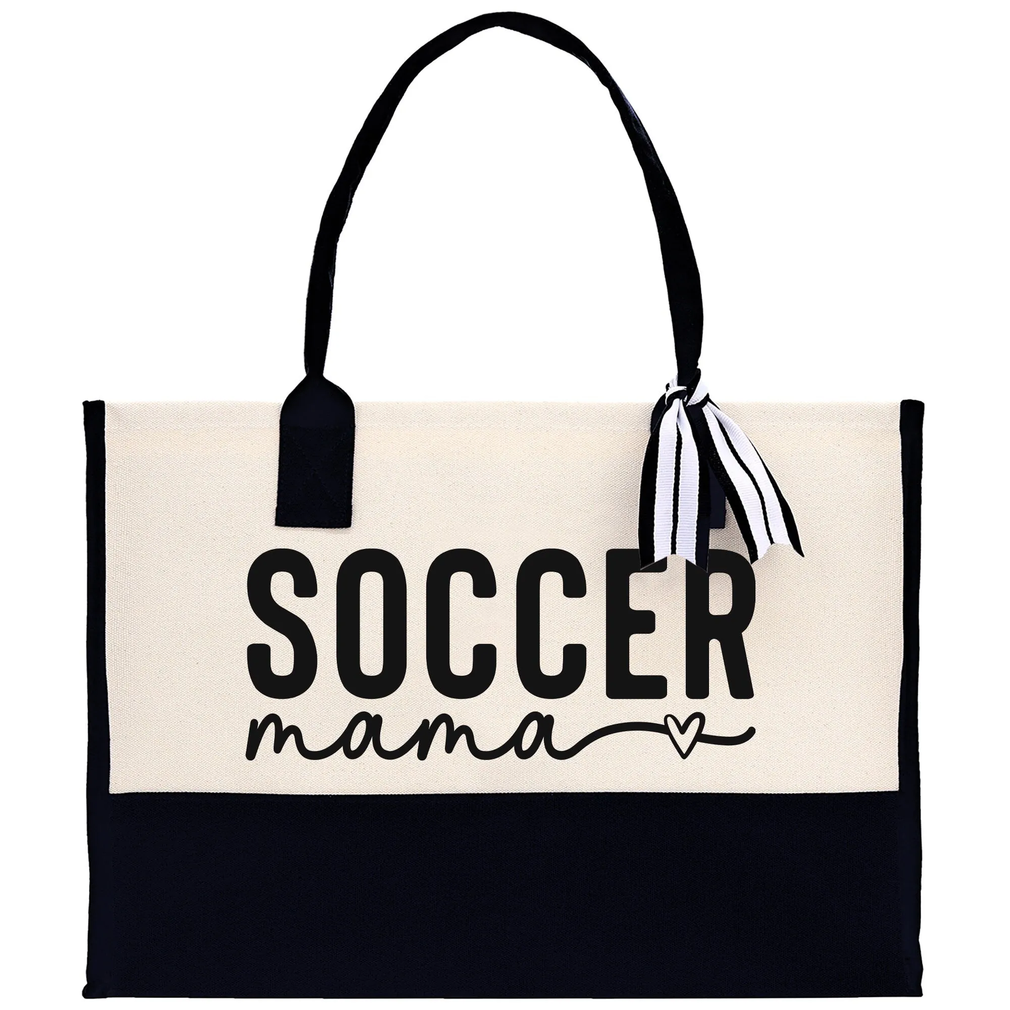Soccer Mama Sports Cotton Canvas Tote Bag Gift for Soccer Mom Football Lover Mom Gift