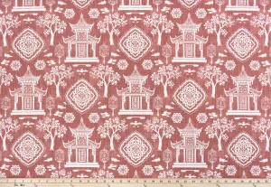 Spirit Scarlet Slub Canvas Fabric By Premier Prints