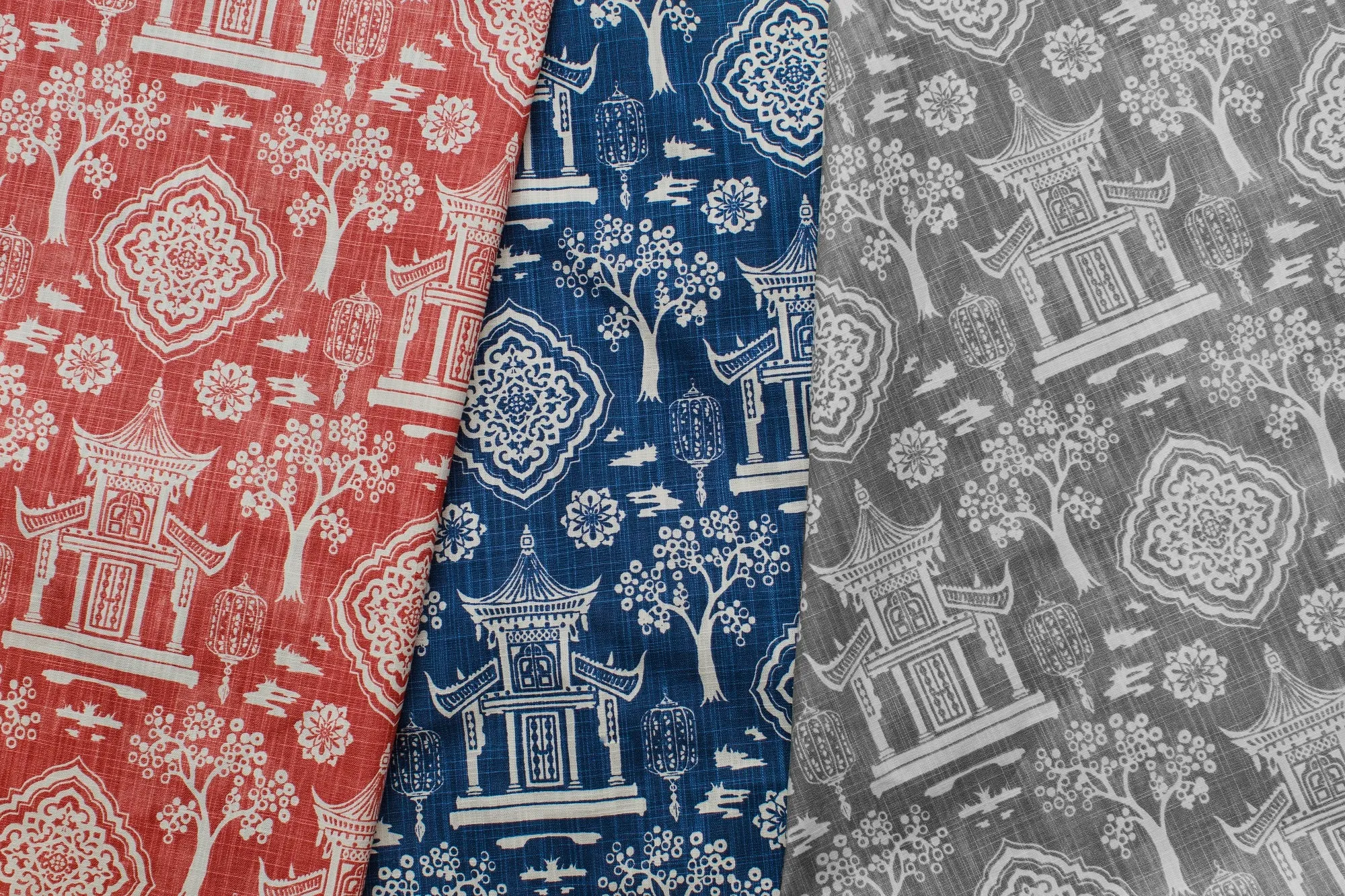 Spirit Scarlet Slub Canvas Fabric By Premier Prints