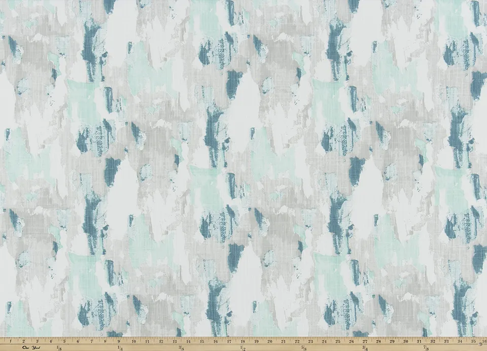 Splash Fountain Slub Canvas Fabric By Premier Prints