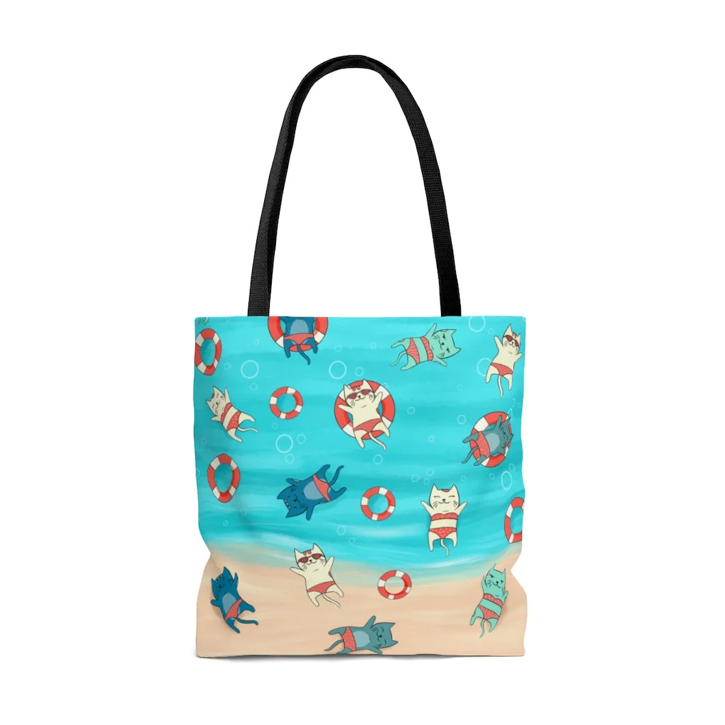 Summer Cat Tote Bag