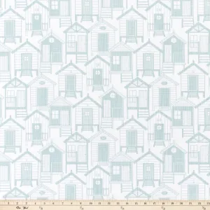Surf Shack Blue Haze Slub Canvas Fabric By Premier Prints