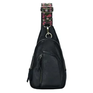 Tasha Embroidered Sling Bag