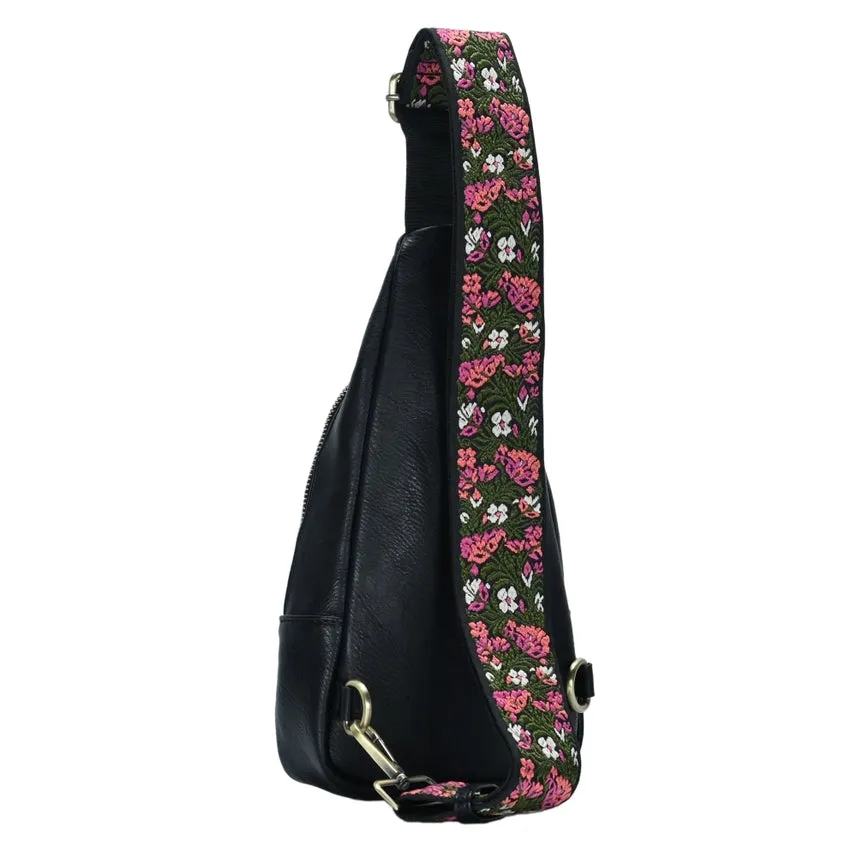 Tasha Embroidered Sling Bag