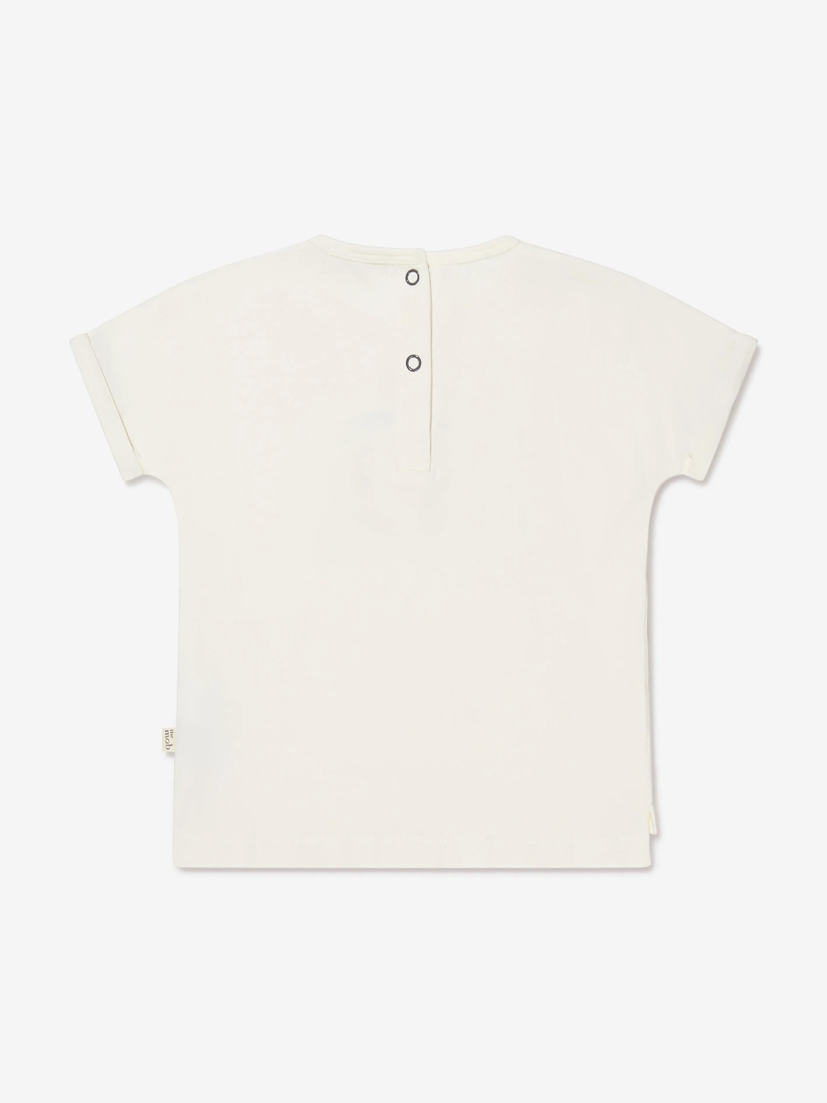 The Bonnie Mob Girls Organic Cotton Watermelon T-Shirt in Ivory
