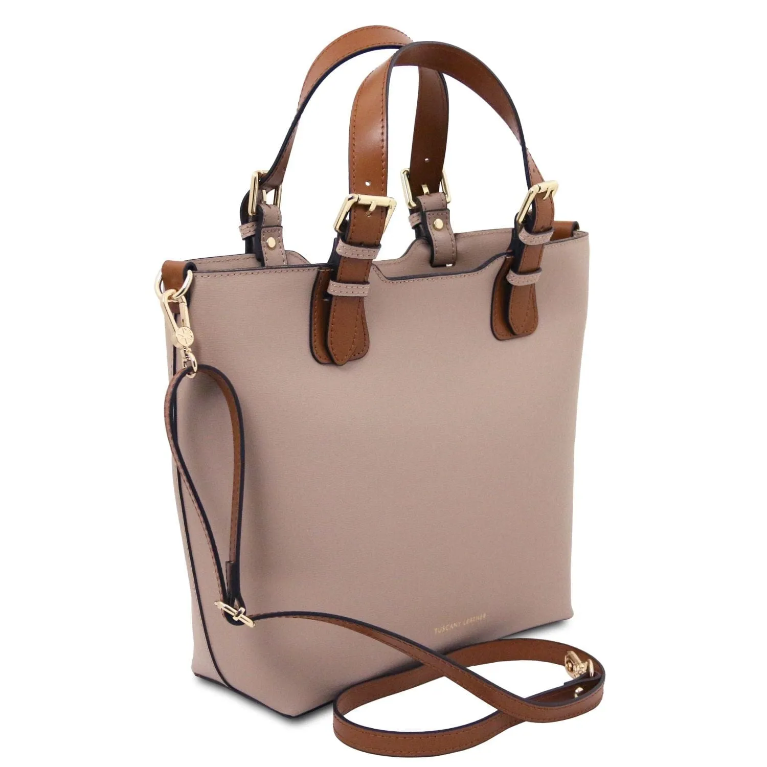 TL Bag - Saffiano Italian leather tote bag with long strap | TL141696