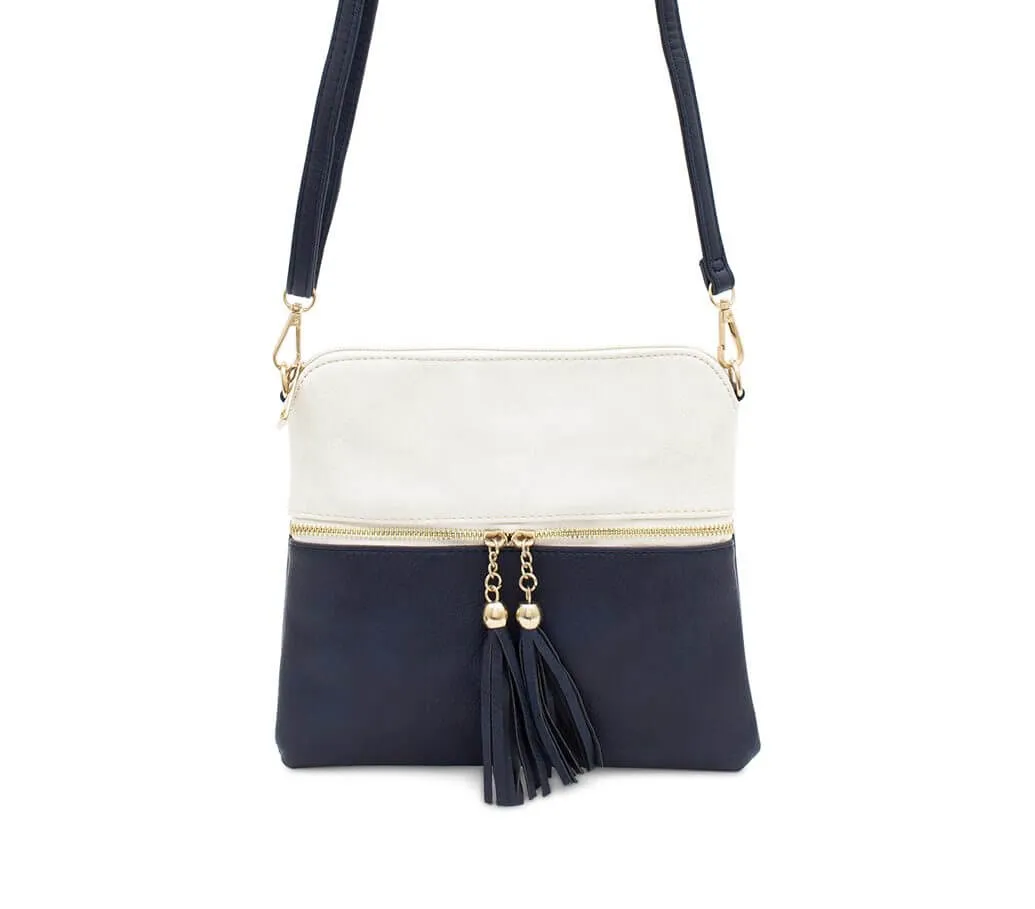 Two Tone Square Crossbody