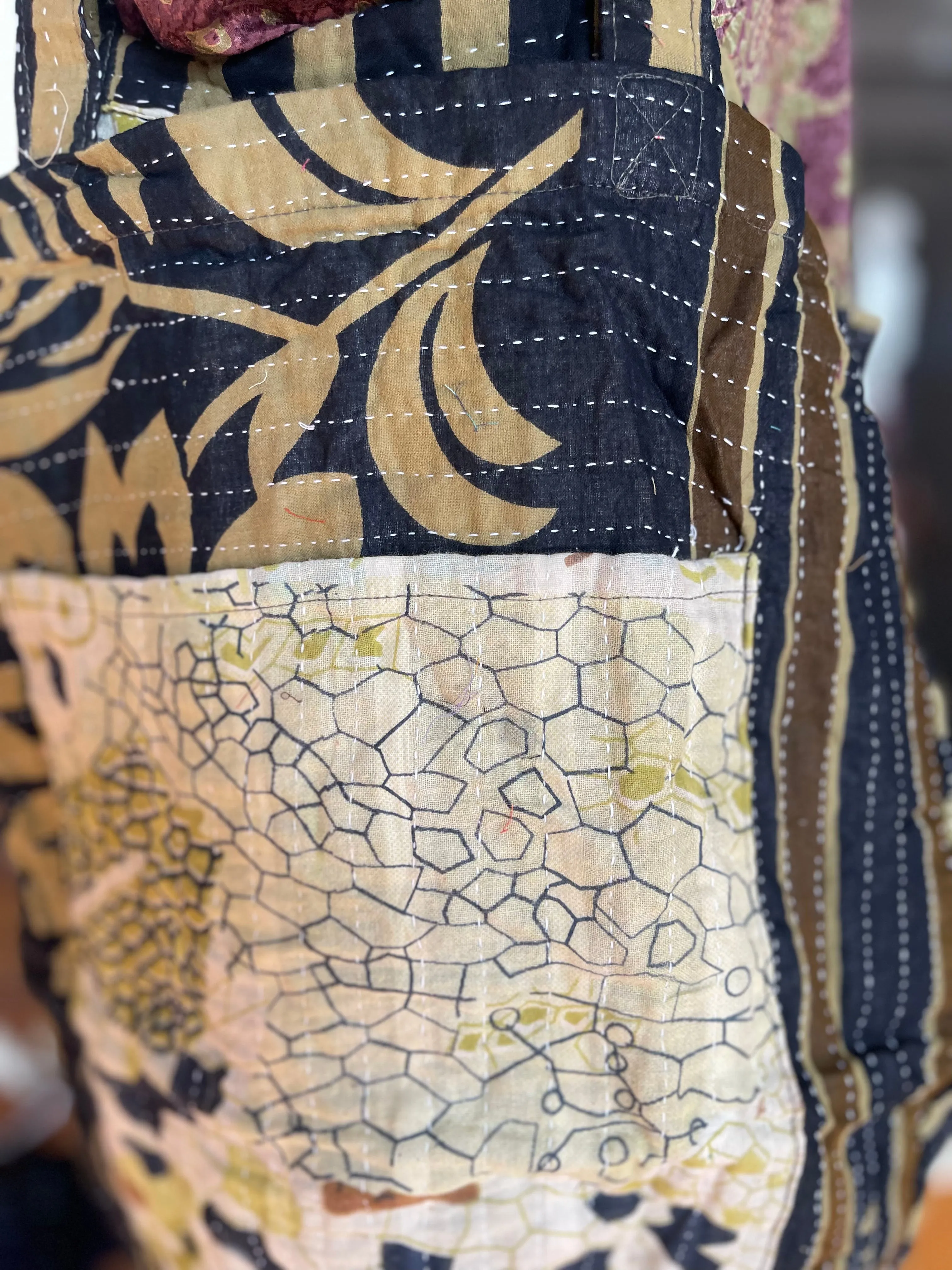 Vintage Kantha Tote - Outback