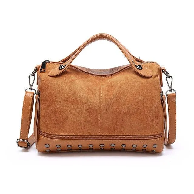 Vintage Shoulder Bag Women PU Leater Crossbody Bag Luxury Messenger Bag Lady Handbag Large Shopping Purse