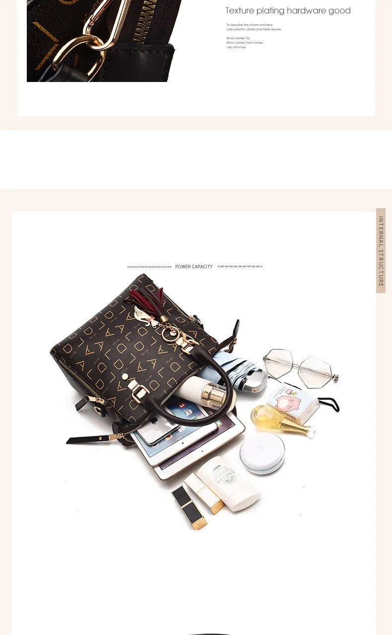 Vvsha  Famous Brand Women Handbags 2023 Luxury Crossbody For Woman Fashion Design Purses Totes Soft PU Leather Shoulder Bag