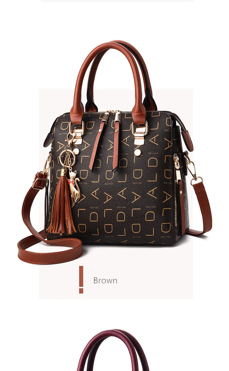 Vvsha  Famous Brand Women Handbags 2023 Luxury Crossbody For Woman Fashion Design Purses Totes Soft PU Leather Shoulder Bag