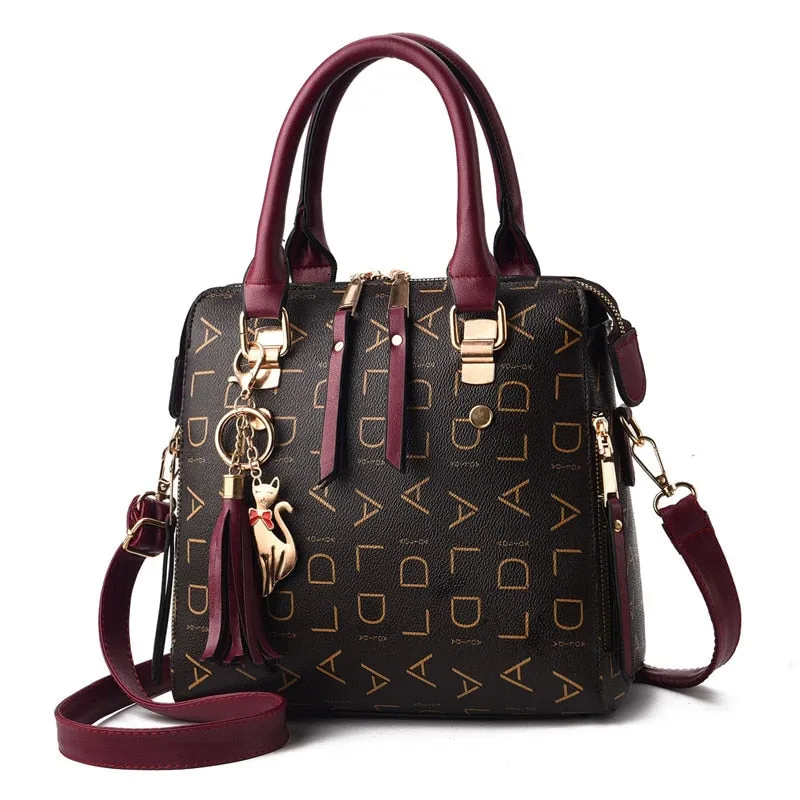 Vvsha  Famous Brand Women Handbags 2023 Luxury Crossbody For Woman Fashion Design Purses Totes Soft PU Leather Shoulder Bag