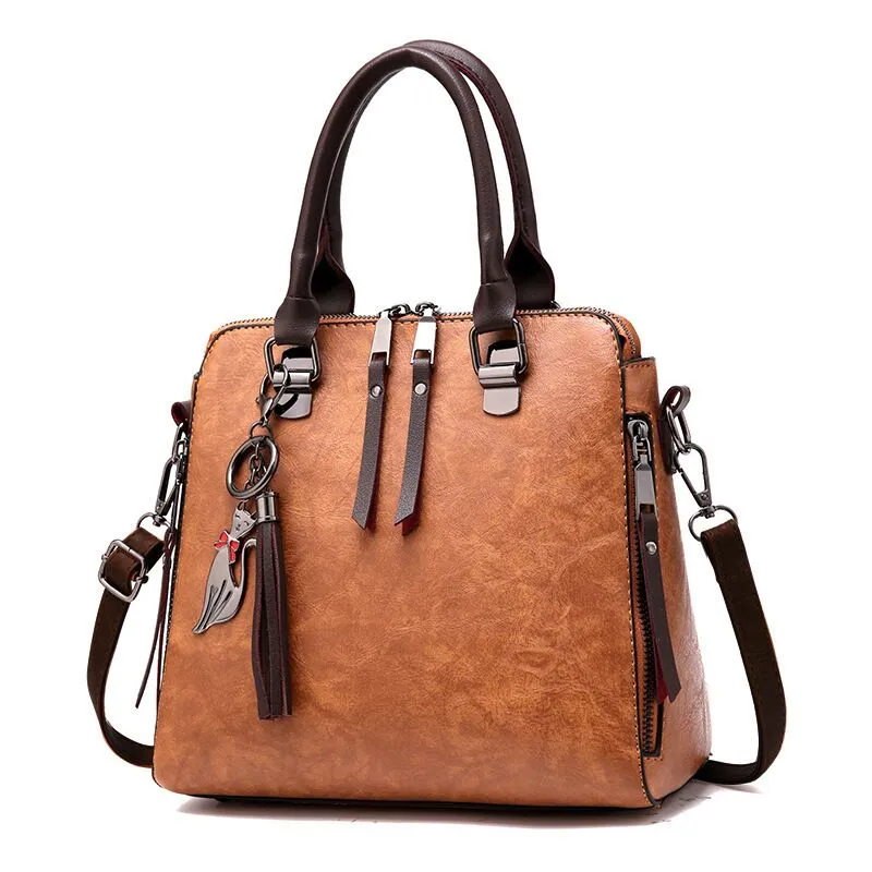 Vvsha  Famous Brand Women Handbags 2023 Luxury Crossbody For Woman Fashion Design Purses Totes Soft PU Leather Shoulder Bag