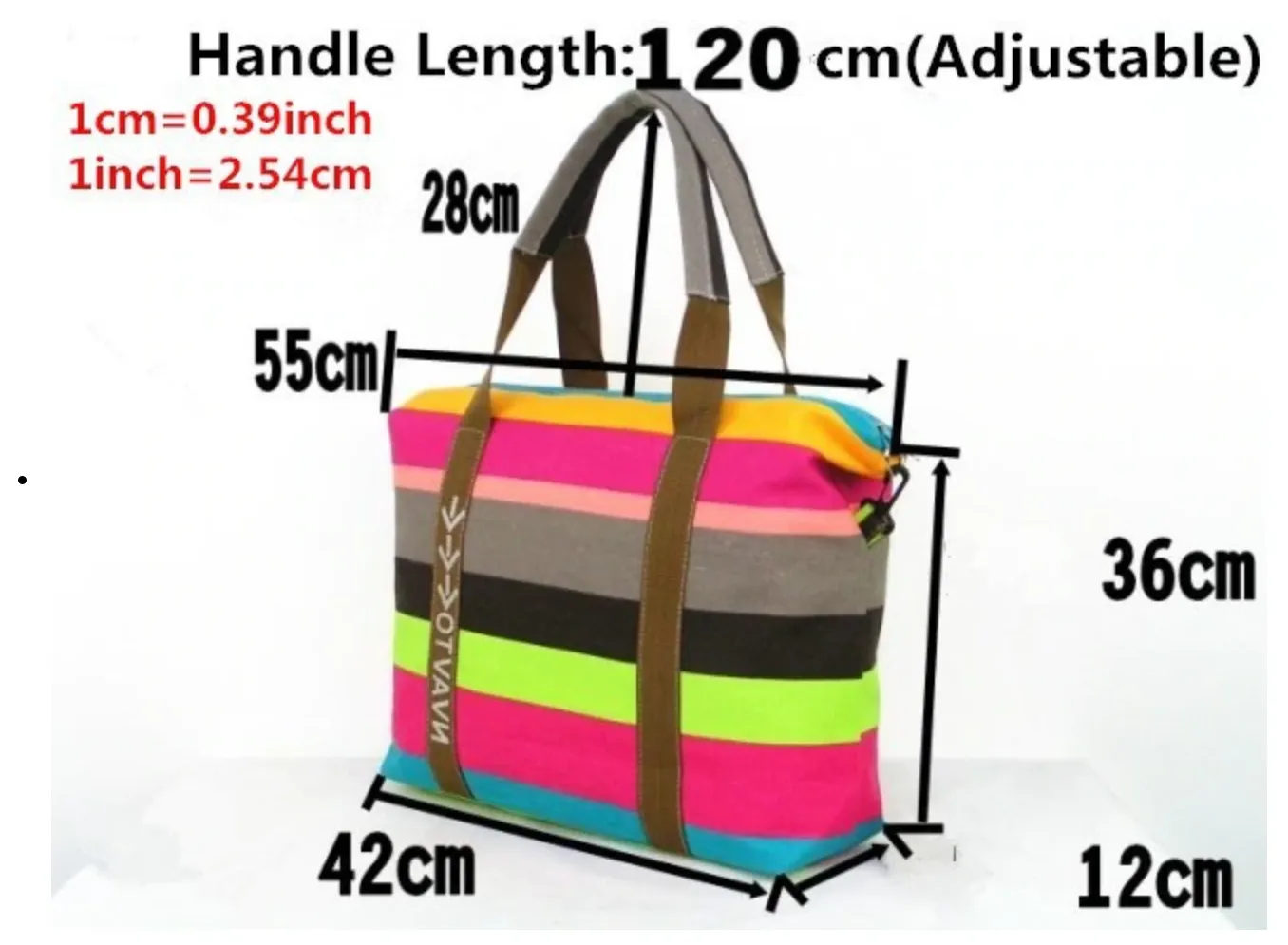 Women Canvas Hangbag Female Shoulder Bags Ladies Beach Stripe Bag