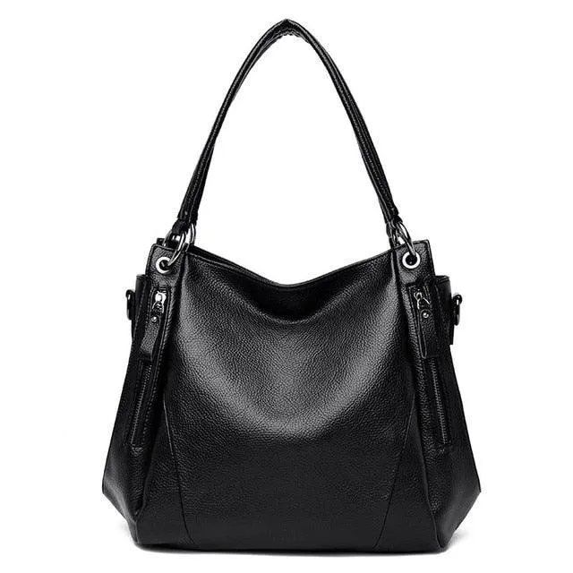 Women Handbag  Large Capacity Female Shoulder Bags Good Quality Soft Leather Casual Totes Bag