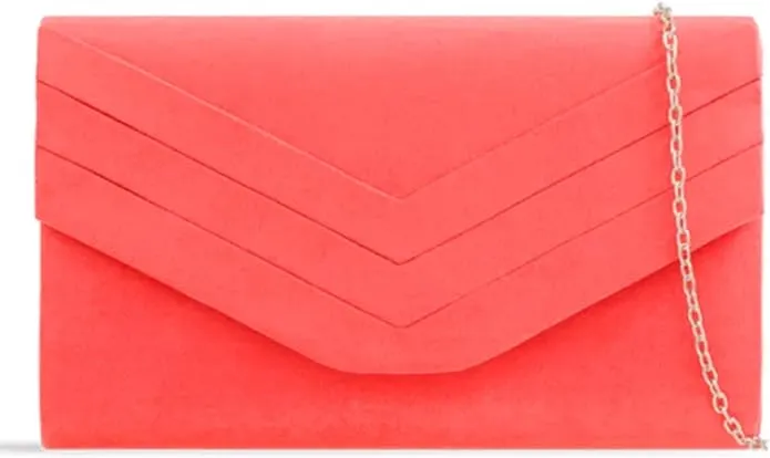 Women's faux suede leather Clutch bag by Leahward | Breathable and waterproof | Perfect accessory for night out, dates, dinner party