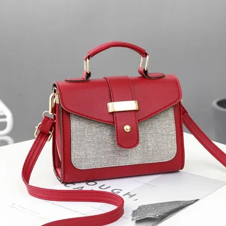 Women's Shoulder Bag Leather Handbag with Crossbody Strap