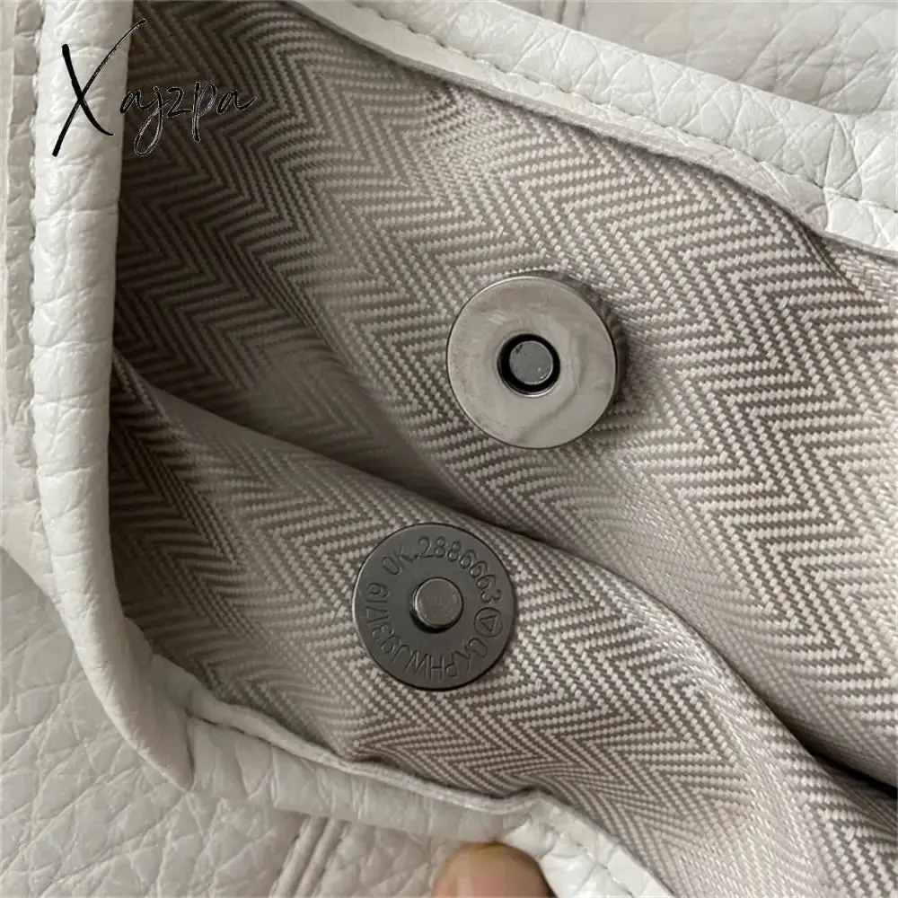 Xajzpa - 2 Sets Large Casual Totes Bag Soft PU Leahter Shoulder Side Bags for Women Fashion Laides Travel Purses and Handbags Luxury New