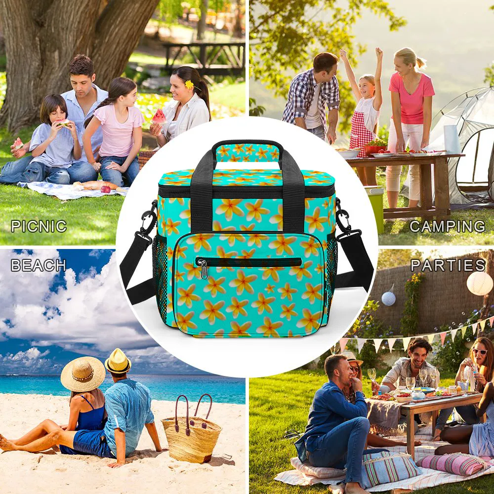 Yellow Frangipanis Aqua Multi Function Large Waterproof Bag